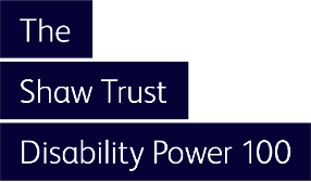 Shaw Trust Disability Power 100 Award Winner logo