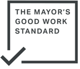 The Mayor of London's Good Work Standard accreditation logo